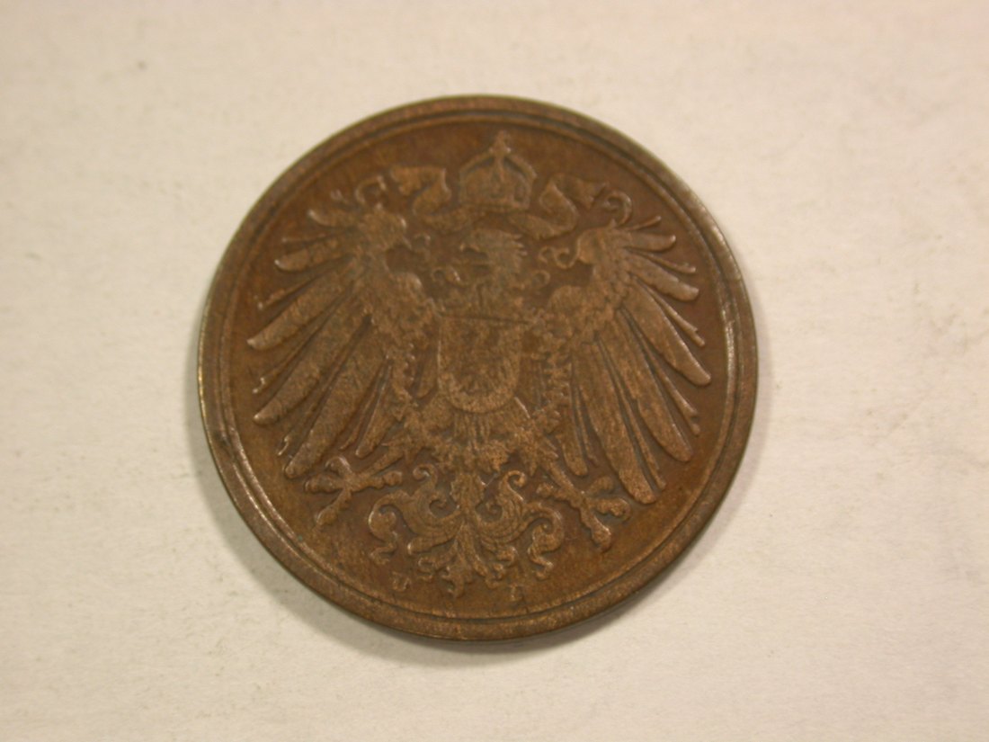  C01 KR 1 Pfennig 1892 D in f. ss  Orginalbilder   