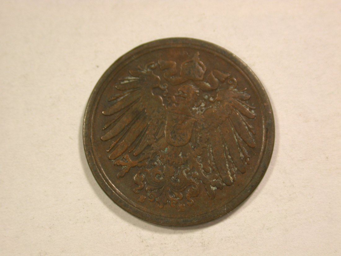  C01 KR 1 Pfennig 1897 E in ss/ss+  Orginalbilder   