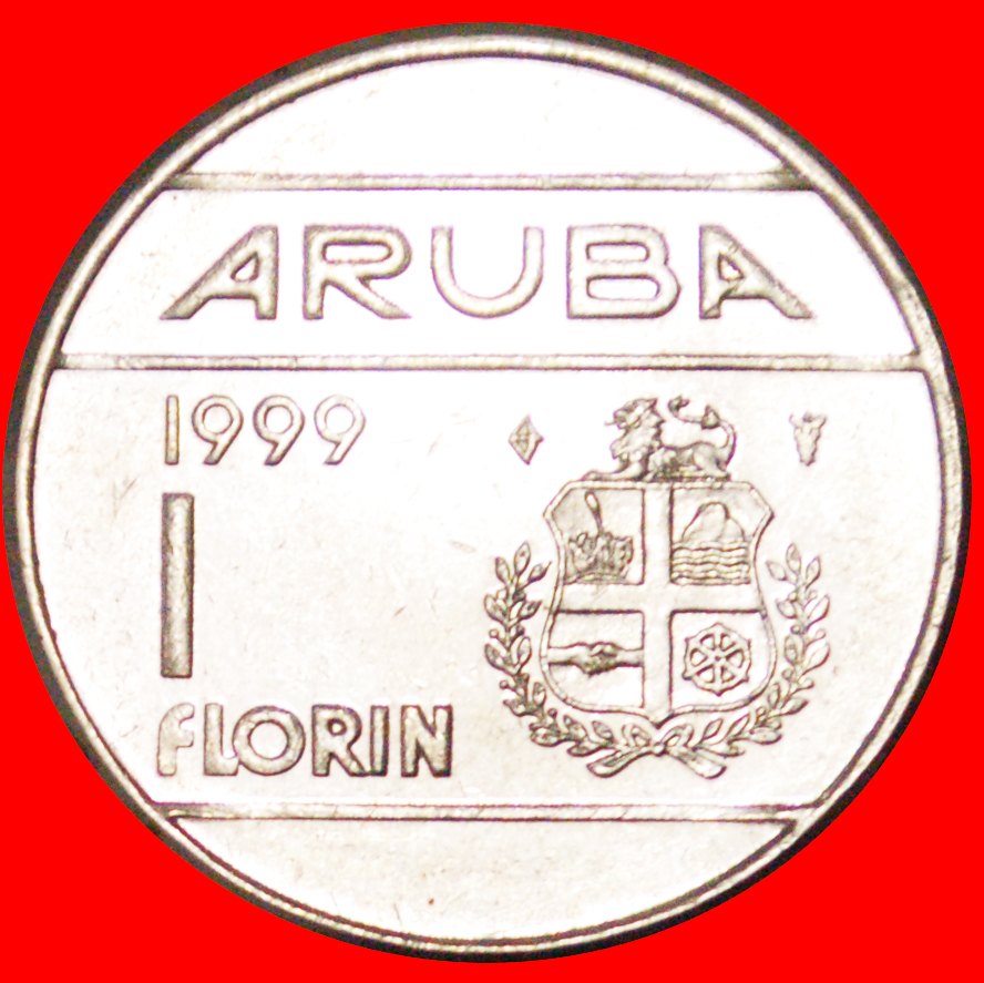  √ NETHERLANDS: ARUBA ★ 1 FLORIN 1999! LOW START ★ NO RESERVE!   