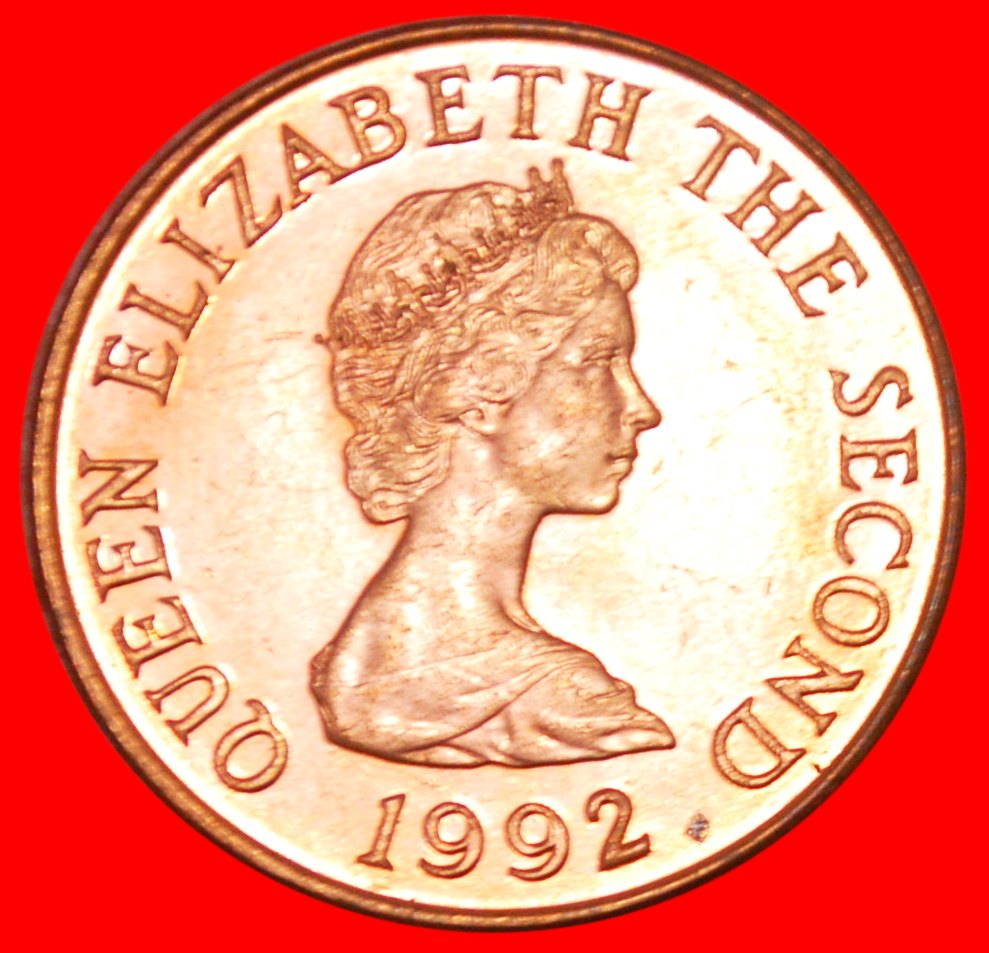  * GREAT BRITAIN ★ JERSEY ★ 2 PENCE 1992! UNC HERMITAGE! LOW START★ NO RESERVE!!!   