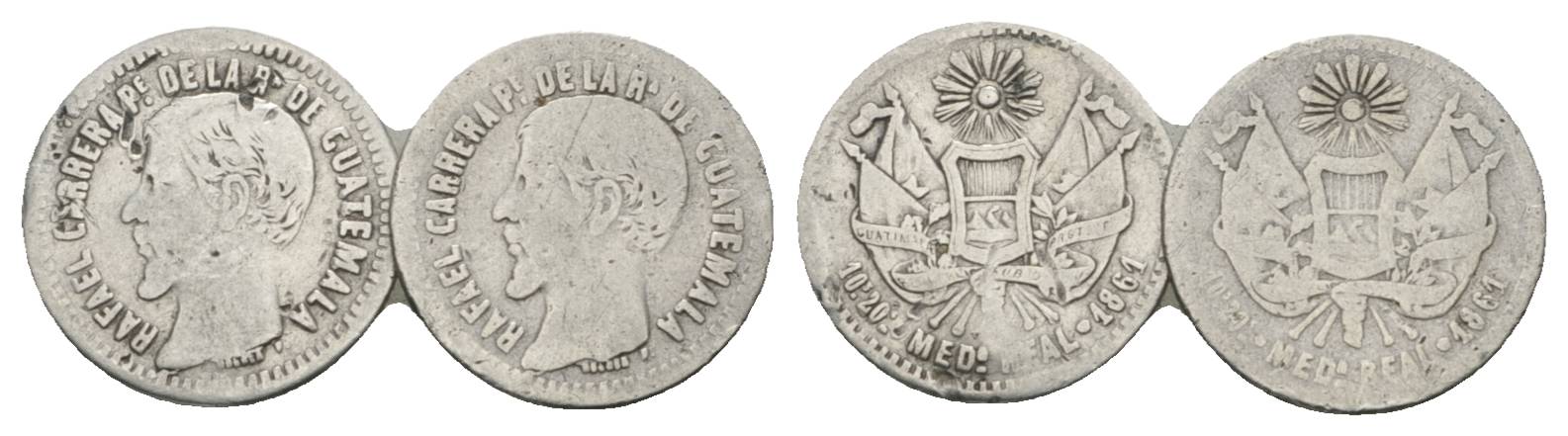  Guatemala, 1/2 Real, 1861   