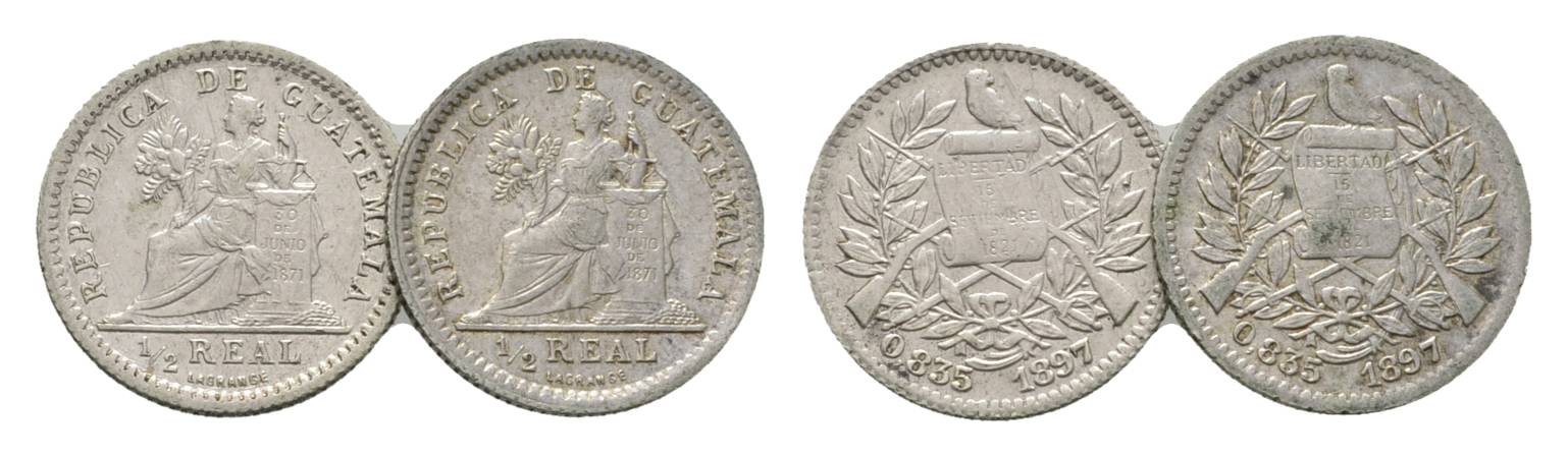  Guatemala, 1/2 Real 1897   