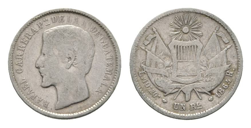  Guatemala, 1 Real 1864   