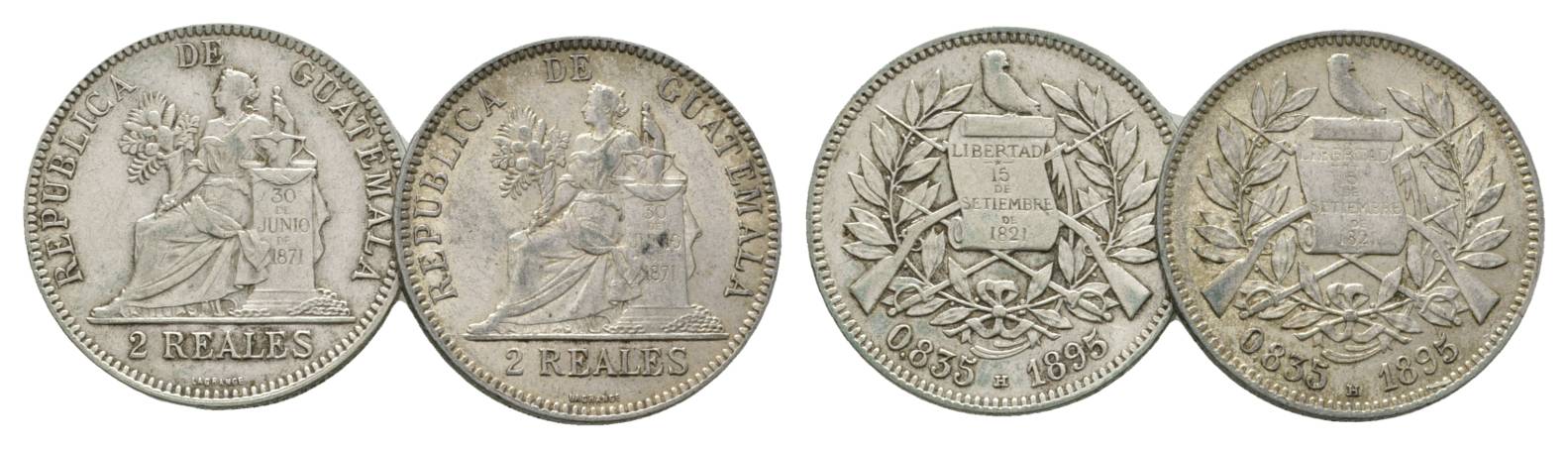  Guatemala, 2 Real 1895   