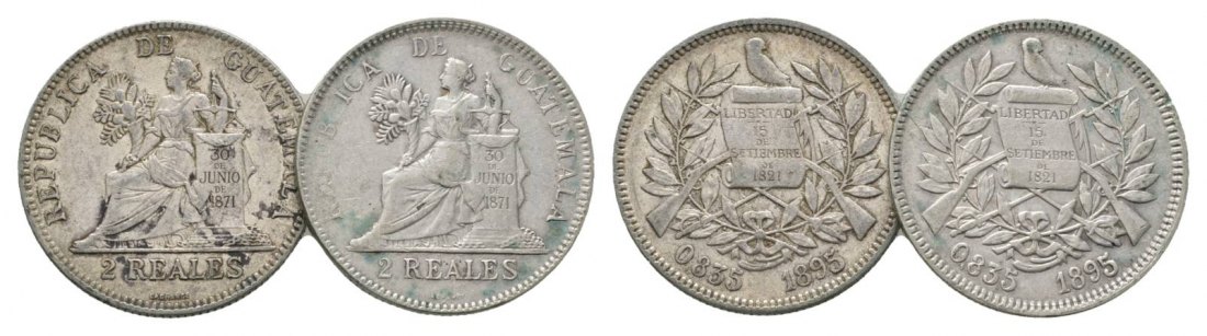  Guatemala, 2 Real 1895   
