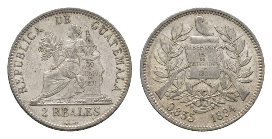  Guatemala, 2 Real 1894   