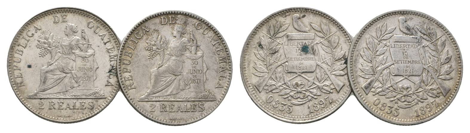  Guatemala, 2 Real 1897   