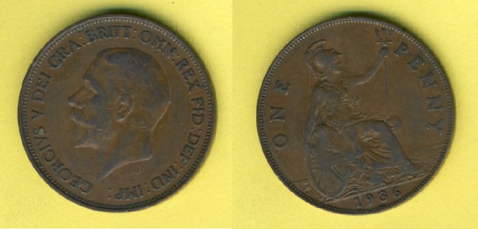  Großbritannien 1 Penny 1936   