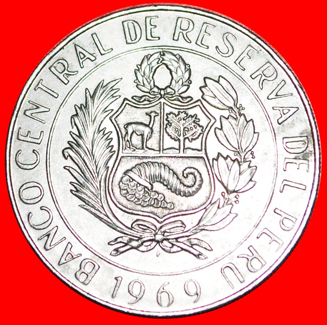  √ FRANCE: PERU ★ 10 SOLES DE ORO 1969 FISHES AND OWL! LOW START ★ NO RESERVE!   