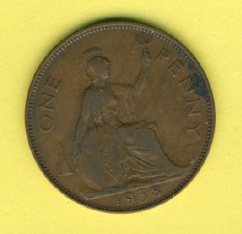  Großbritannien 1 Penny 1938   