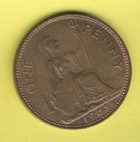  Großbritannien 1 Penny 1965   
