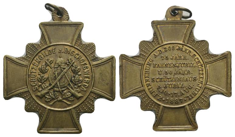  Medaille, 1887, 8,43g, b=30,8mm   