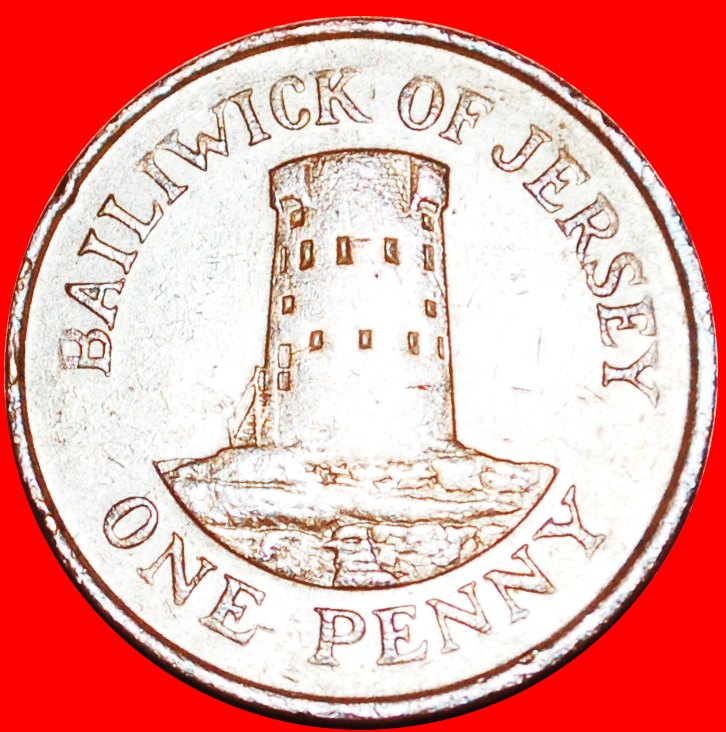  * GREAT BRITAIN: JERSEY ★ 1 PENNY 1989! TOWER! LOW START ★ NO RESERVE!   