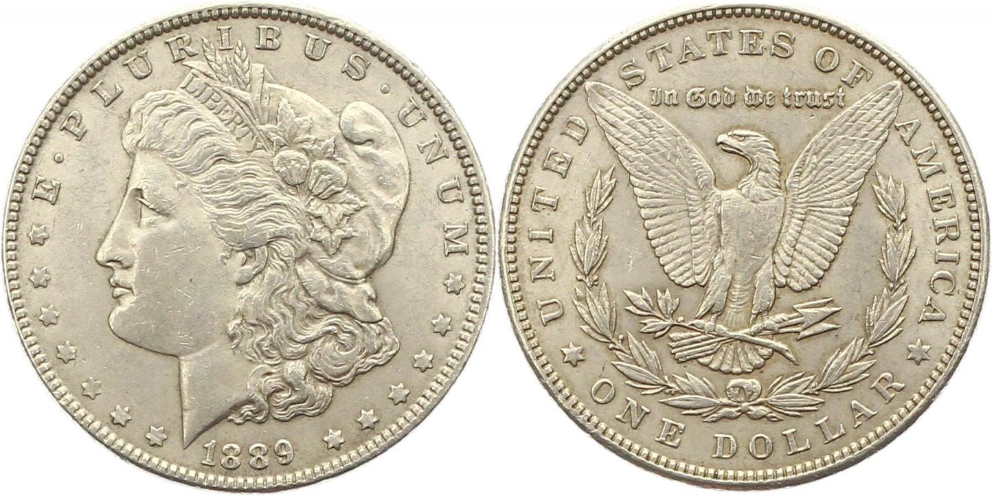  9746 USA Morgan Dollar Silber 1889   