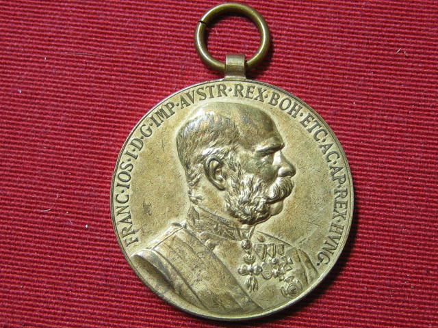  Franz Josef I. Tragbare Medaille   