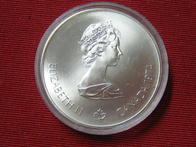  Kanada 5 Dollar Olympia Montreal 1976 Silber   