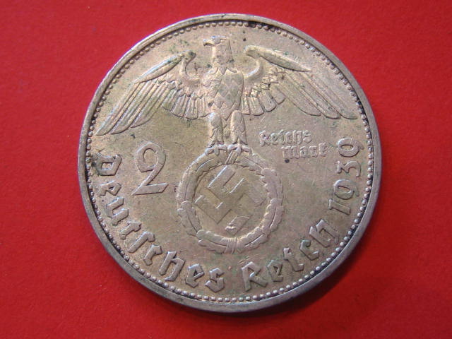  III.Reich 2 RM 1939 G Silber   