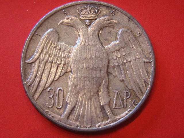  Griechenland 30 Drachmen 1964 Silber   