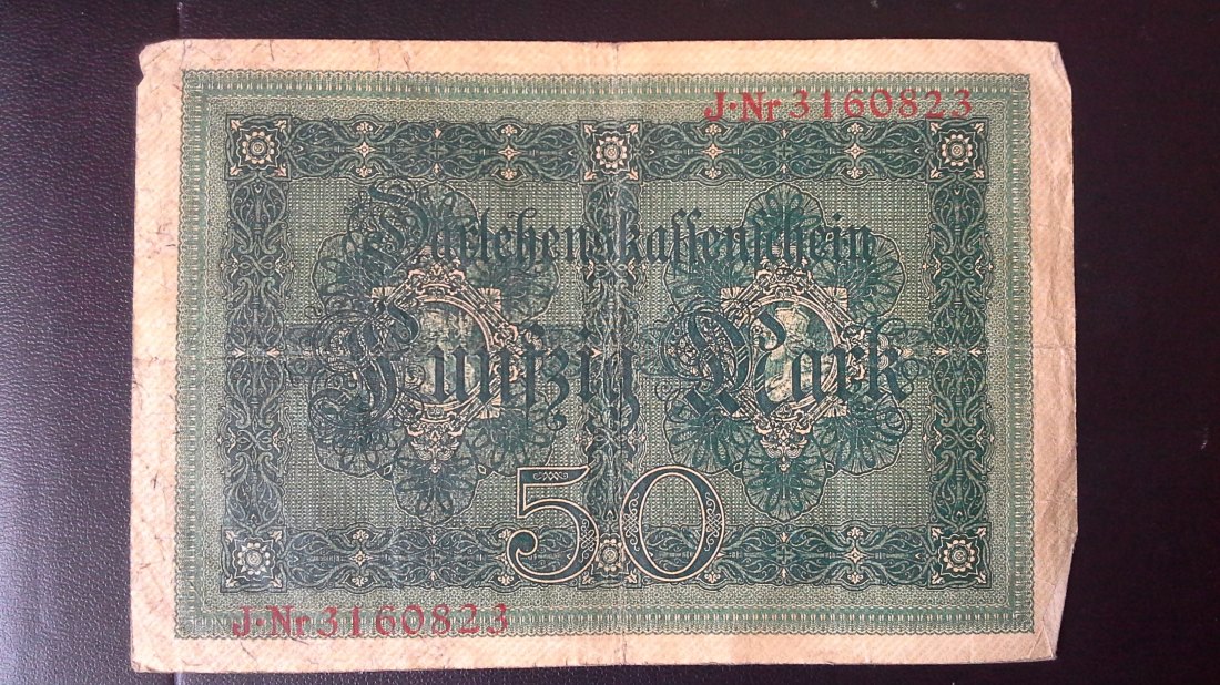 50 Mark Darlehenskassenschein Deutsches Reich ( 5.8.1914) (g981)   