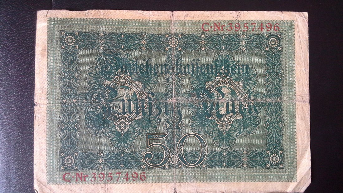  50 Mark Darlehenskassenschein Deutsches Reich ( 5.8.1914) (g982)   