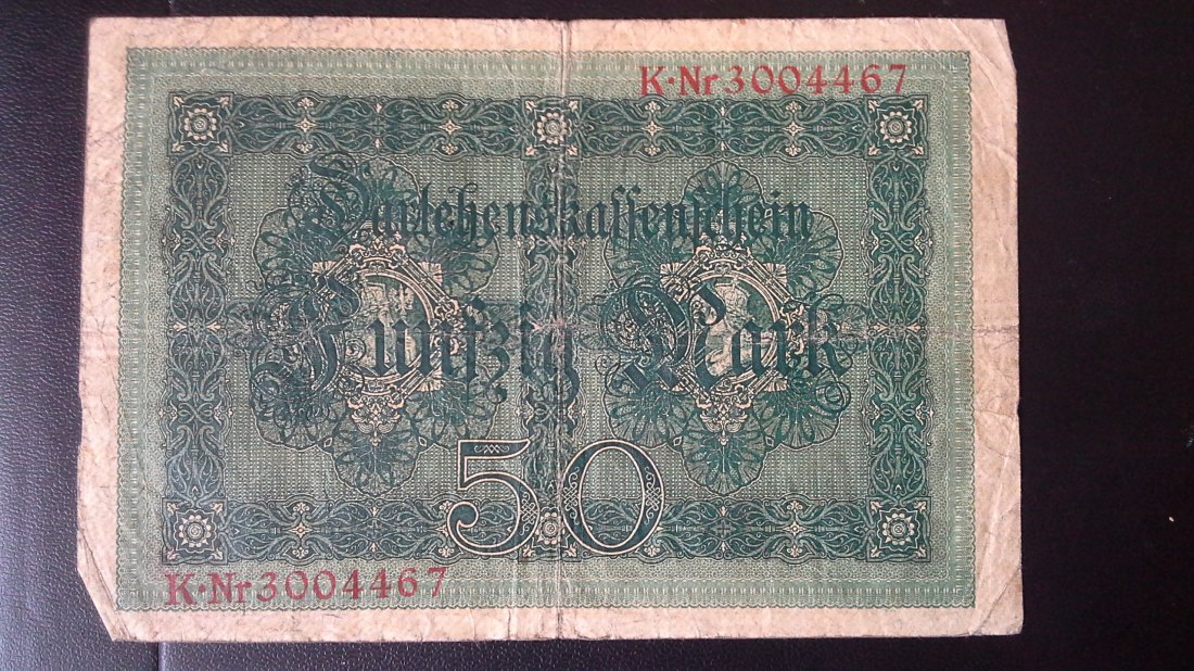  50 Mark Darlehenskassenschein Deutsches Reich ( 5.8.1914) (g983)   