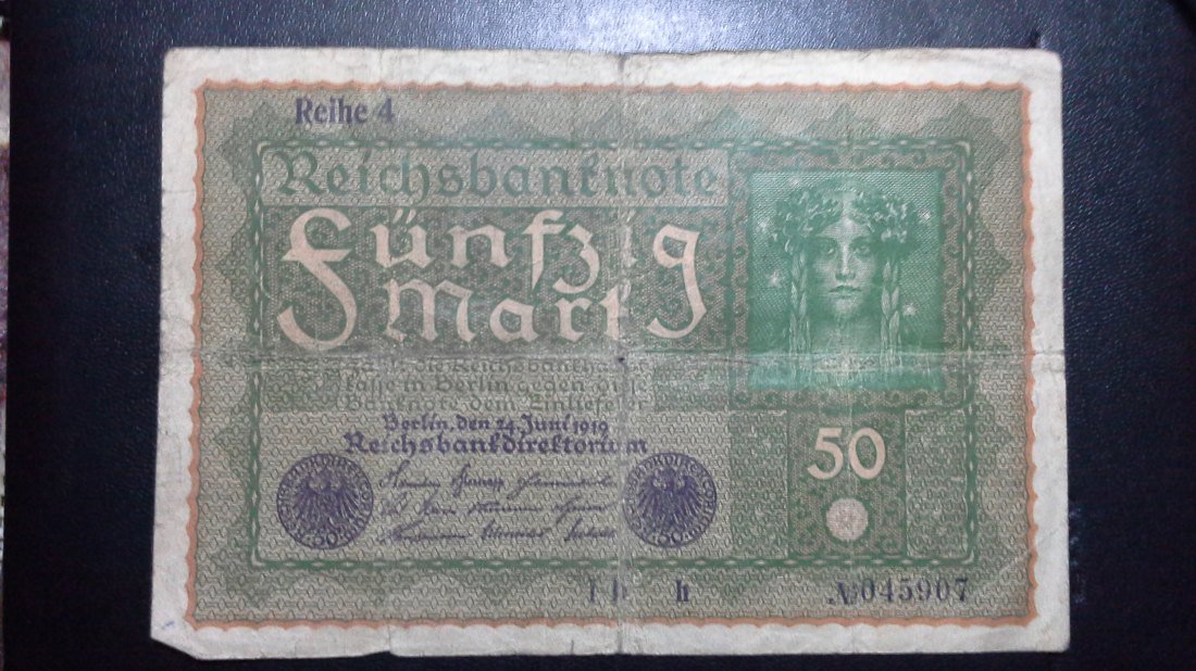  50 Mark  Deutsches Reich ( 24.6.1919) (g1001)   