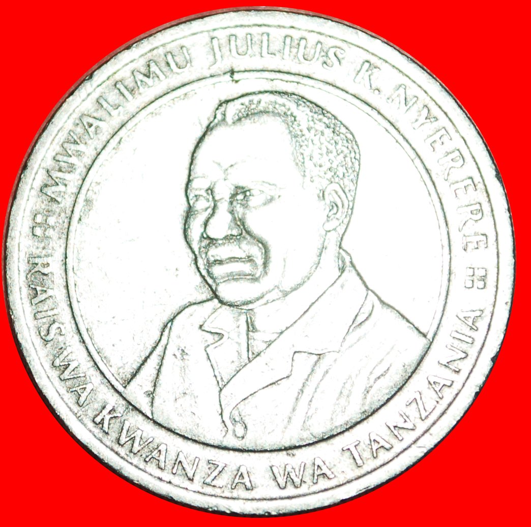  √ NÄHE KANTE* TANSANIA ★ 10 SHILINGI 1990! President J. K. Nyerere (1964-1985)   