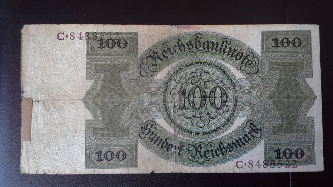  100 Reichsmark  Deutsches Reich (11.10.1924) (g1074)   