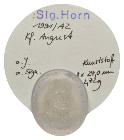  Medaille o.J., Kunststoff; 20,8 x 24,0 mm; 2,72 g   