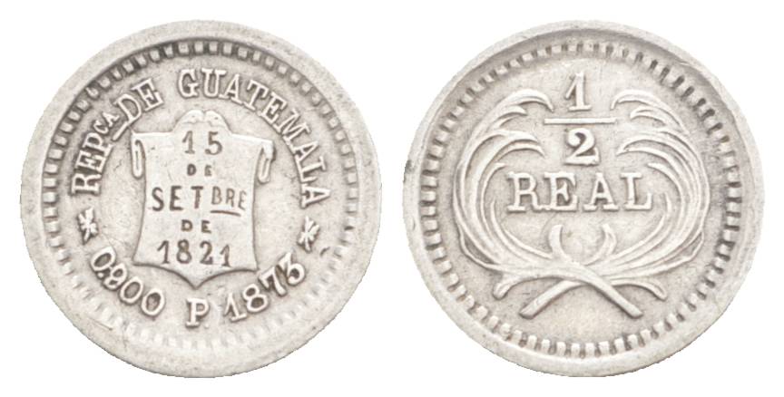  Guatemala, 1/2 Real, 1873   