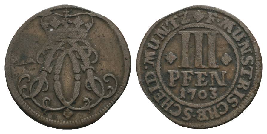  Altdeutschland, Kleinmünze 1703   