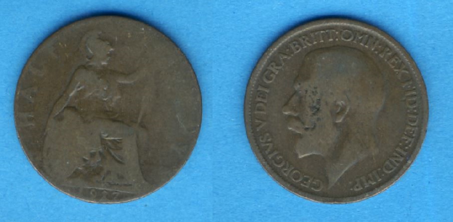  Großbritannien 1/2 Penny 1917   