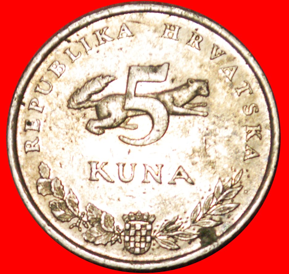  # BEAR: CROATIA ★ 5 KUNA 1995.! LOW START ★ NO RESERVE!   