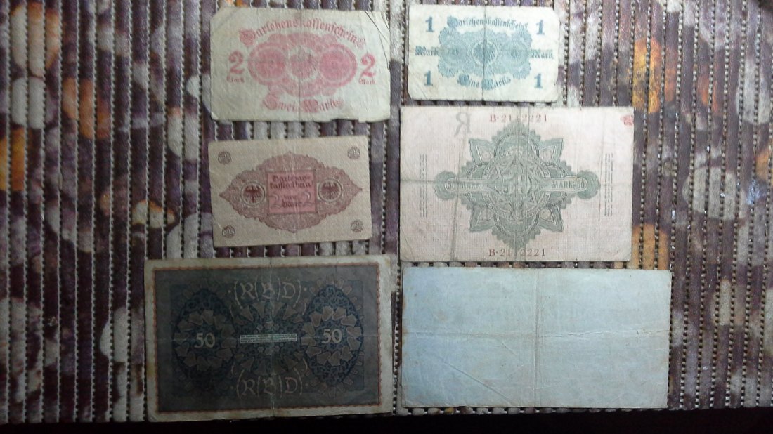  Lot Banknoten Deutsches Reich (g1085)   