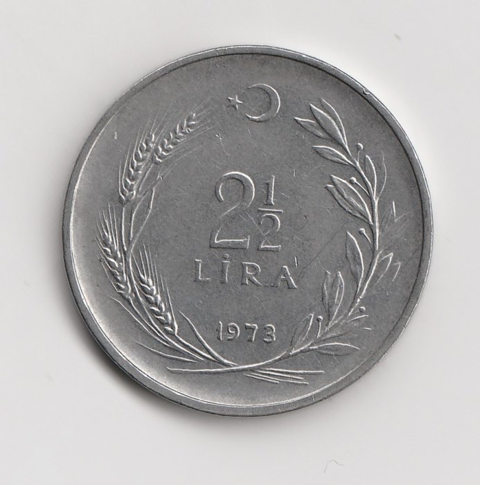  2  1/2 Lira Türkei 1973 (I249)   