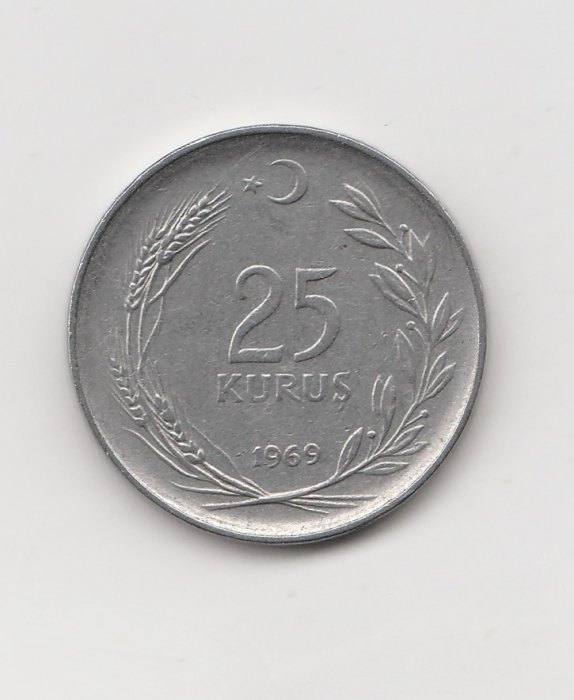  25 Kurus Türkei 1969 (I260)   