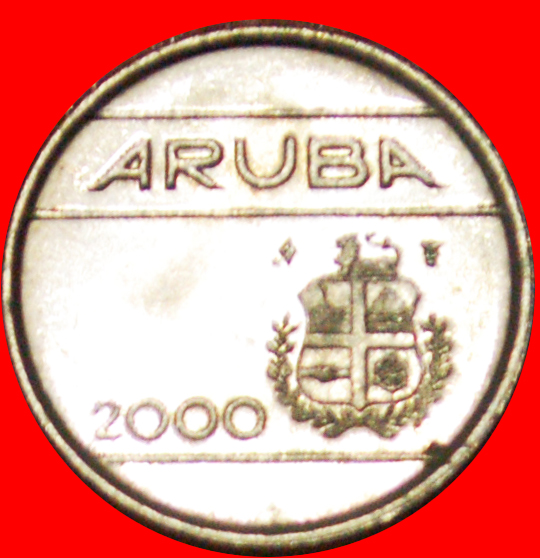  # NETHERLANDS: ARUBA ★ 5 CENTS 2000 MINT LUSTER! LOW START ★ NO RESERVE!   