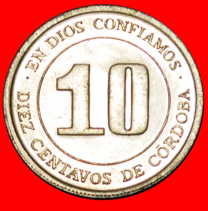  # FAO: NICARAGUA ★ 10 CENTAVOS 1974 uSTG STEMPELGLANZ! OHNE VORBEHALT!   