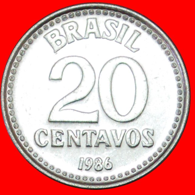  # SOUTHERN CROSS (1986-1988): BRAZIL ★ 20 CENTAVOS 1986 MINT LUSTER! LOW START ★ NO RESERVE!   