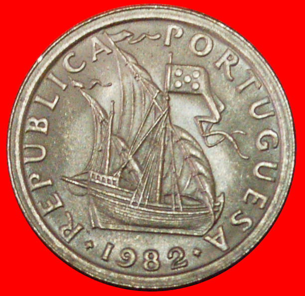  # SHIP (1963-1985): PORTUGAL ★ 2.50 ESCUDOS 1982 UNC MINT LUSTER! LOW START ★ NO RESERVE!   