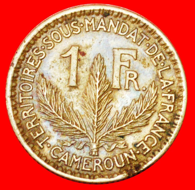  # FRANKREICH (1924-1926): KAMERUN ★ 1 FRANC 1926! OHNE VORBEHALT!   