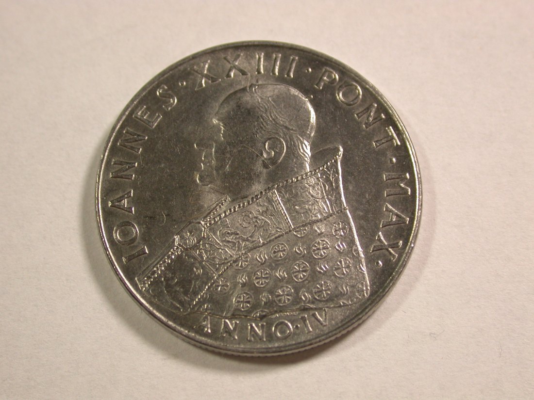  C05 Vatikan 100 Lire 1962 in f.st/ST Originalbilder   