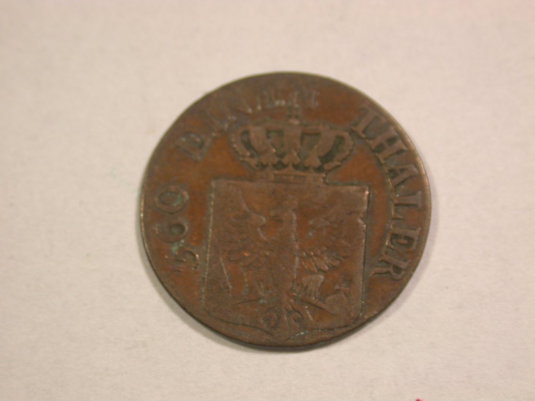  C06 Preussen  1 Pfennig 1835 D in f.ss/ss  Originalbilder   