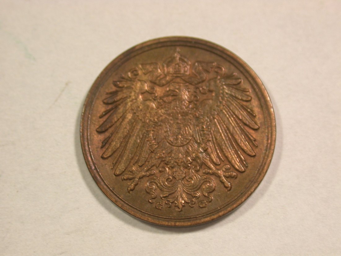  C06 KR 1 Pfennig 1914 G in f.st/st tolle Erhaltung Originalbilder   