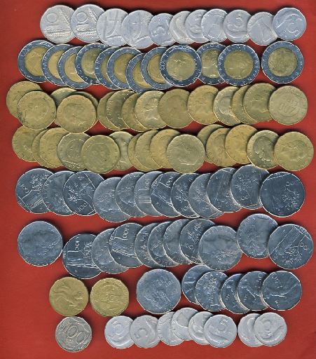  Italien Lot 600gr.Münzen über 17000 Lire   