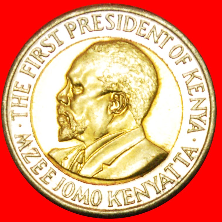  # HAHN UND LÖWEN (2005-2009): KENIA ★ 5 SHILLING 2005 VZGL STEMPELGLANZ! OHNE VORBEHALT!   