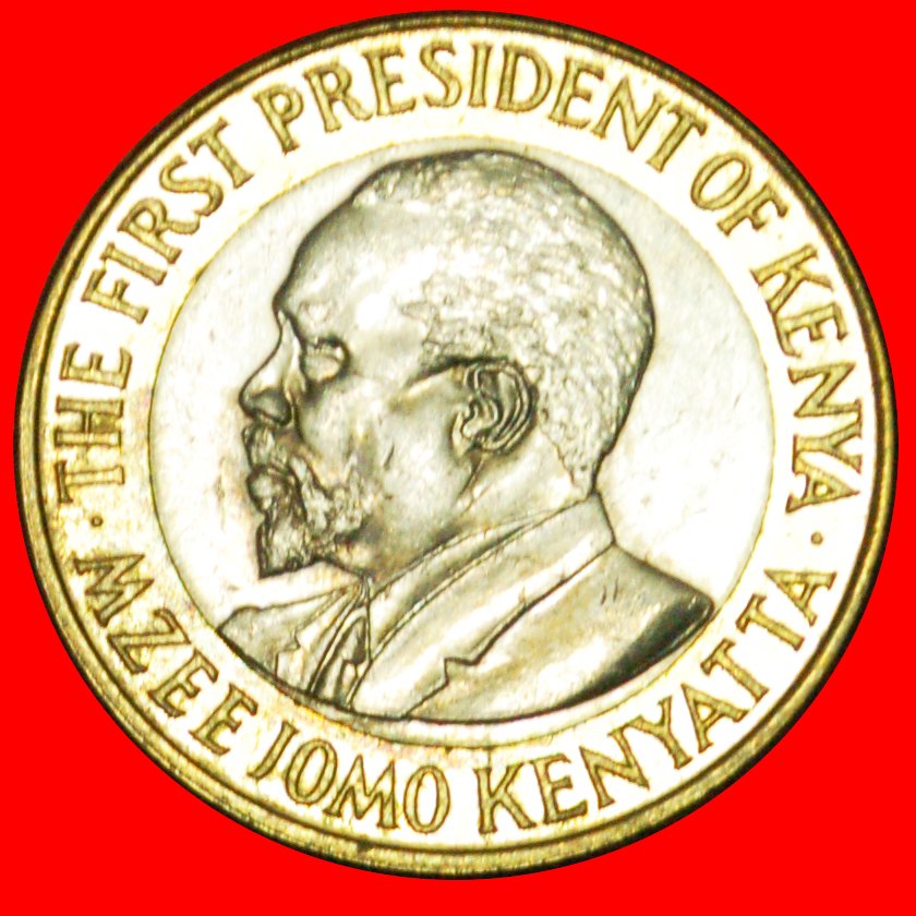  # COCK AND LIONS  (2005-2009): KENYA ★ 10 SHILLINGS 2005 MINT LUSTER! LOW START ★ NO RESERVE!   