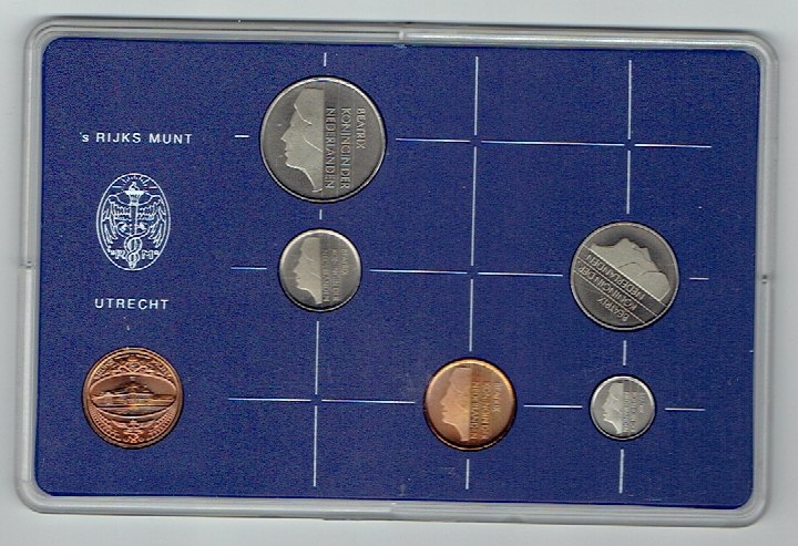  Kursmünzensatz Niederlande 1982 in F.D.C. (k623)   
