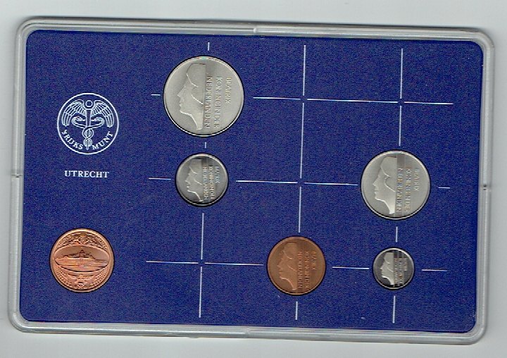 Kursmünzensatz Niederlande 1985 in F.D.C. (k625)   