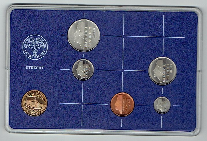  Kursmünzensatz Niederlande 1986 in F.D.C. (k626)   